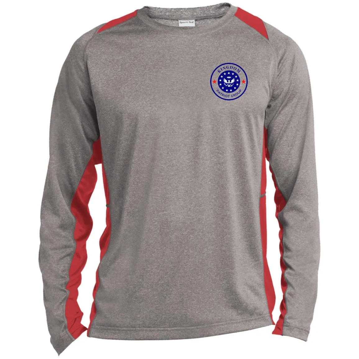 KPG Long Sleeve Heather Colorblock Performance Tee