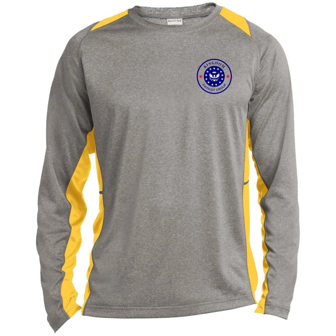 KPG Long Sleeve Heather Colorblock Performance Tee