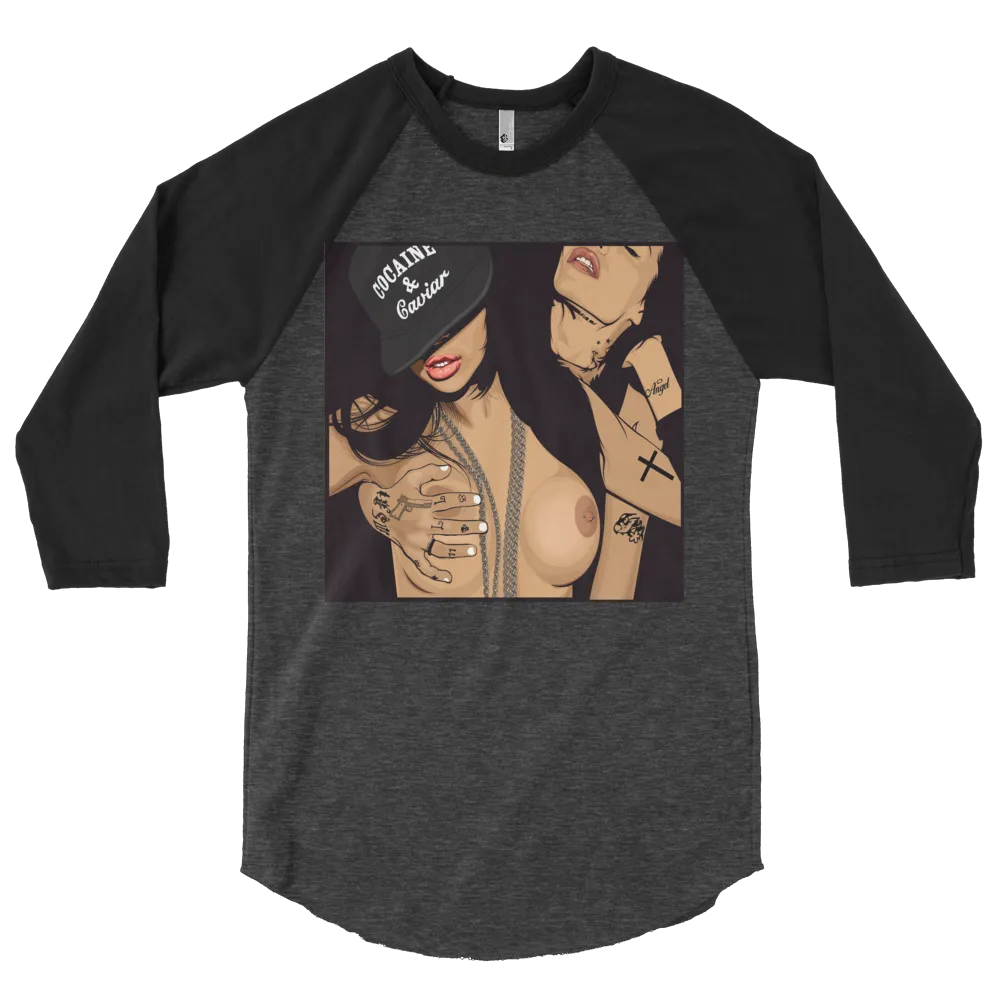 LADY VAMP  RAGLAN 3/4 TSHIRT