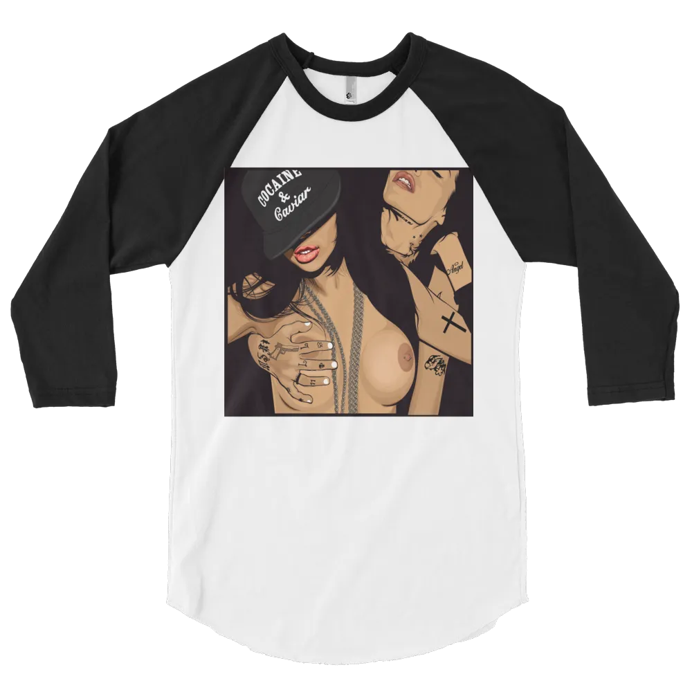 LADY VAMP  RAGLAN 3/4 TSHIRT