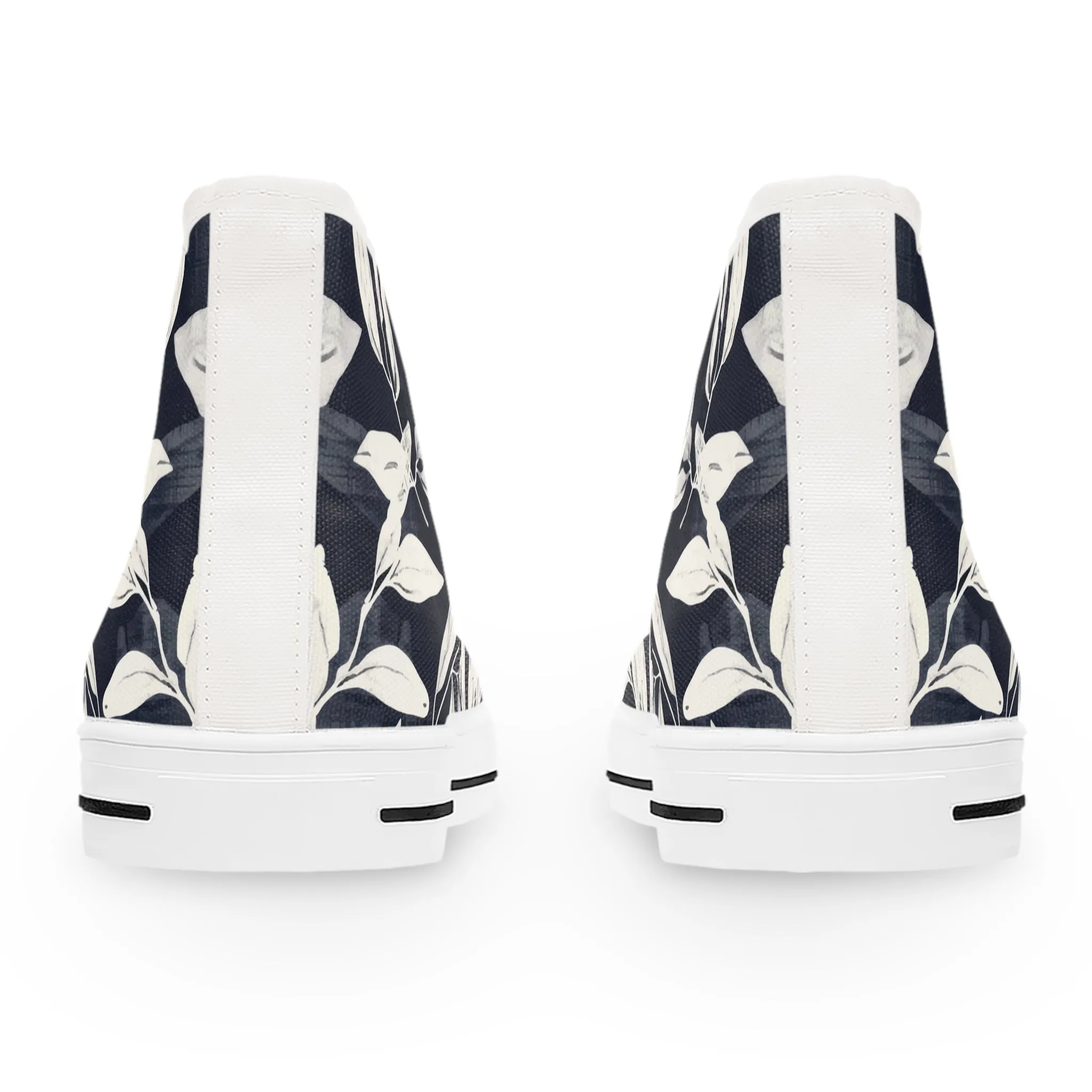 Leaf Stamp Women's High Top Sneakers