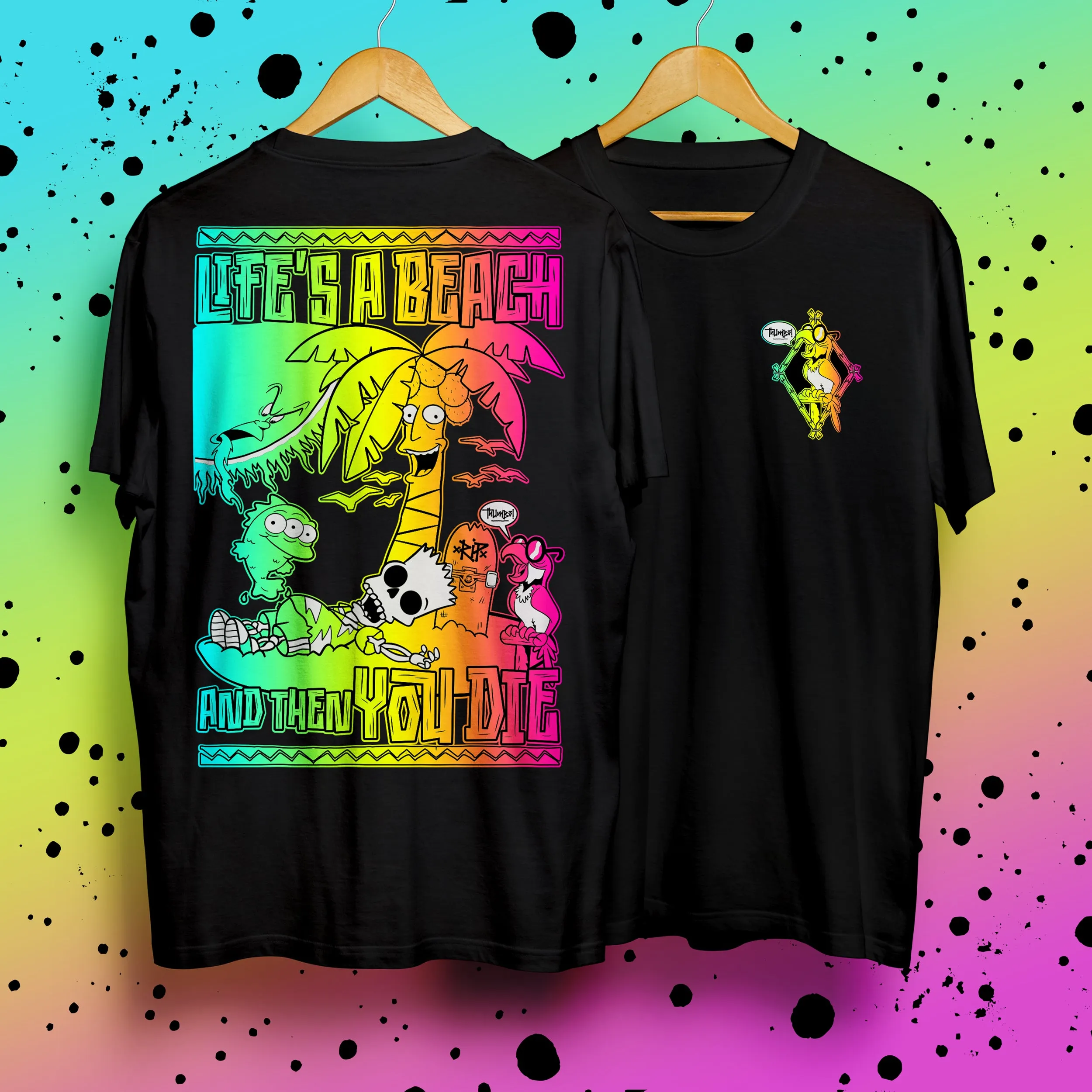 Life's a Beach T-Shirt Black