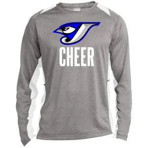 Logo Cheer ST361LS Long Sleeve Heather Colorblock Performance Tee