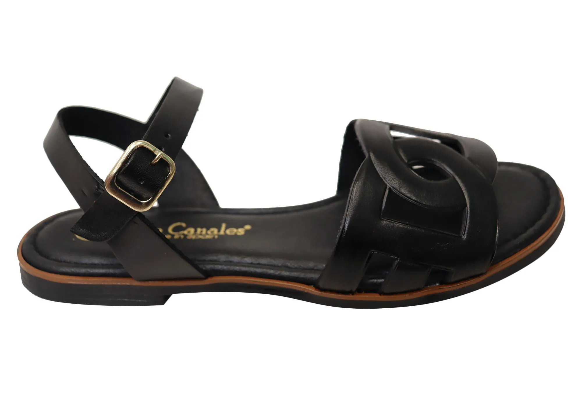 Lola Canales Corin Womens Comfortable Leather Sandals Made In Spain