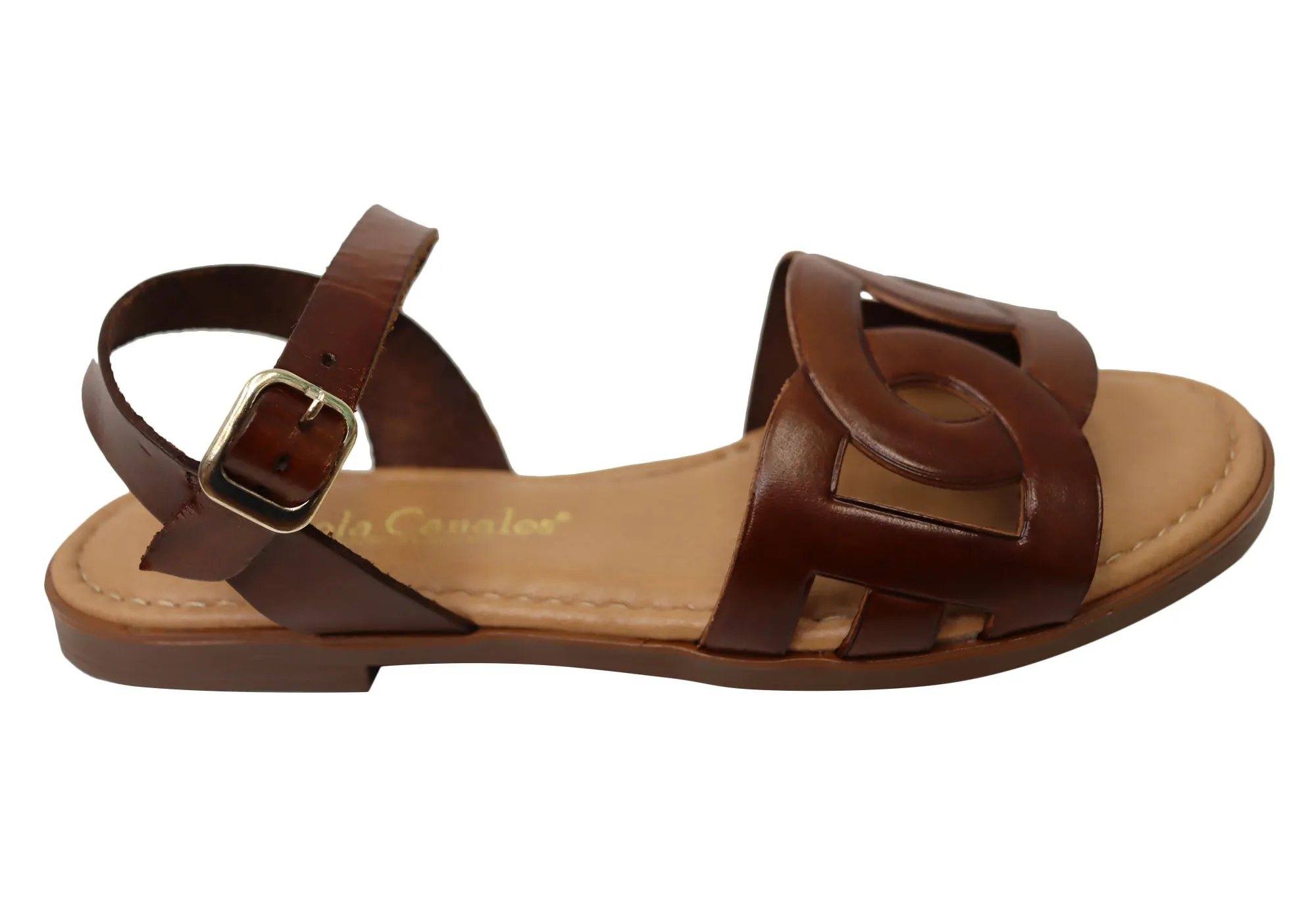 Lola Canales Corin Womens Comfortable Leather Sandals Made In Spain