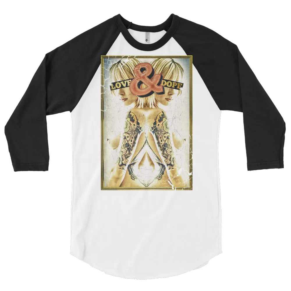 LOVE & DOPE  RAGLAN TSHIRT