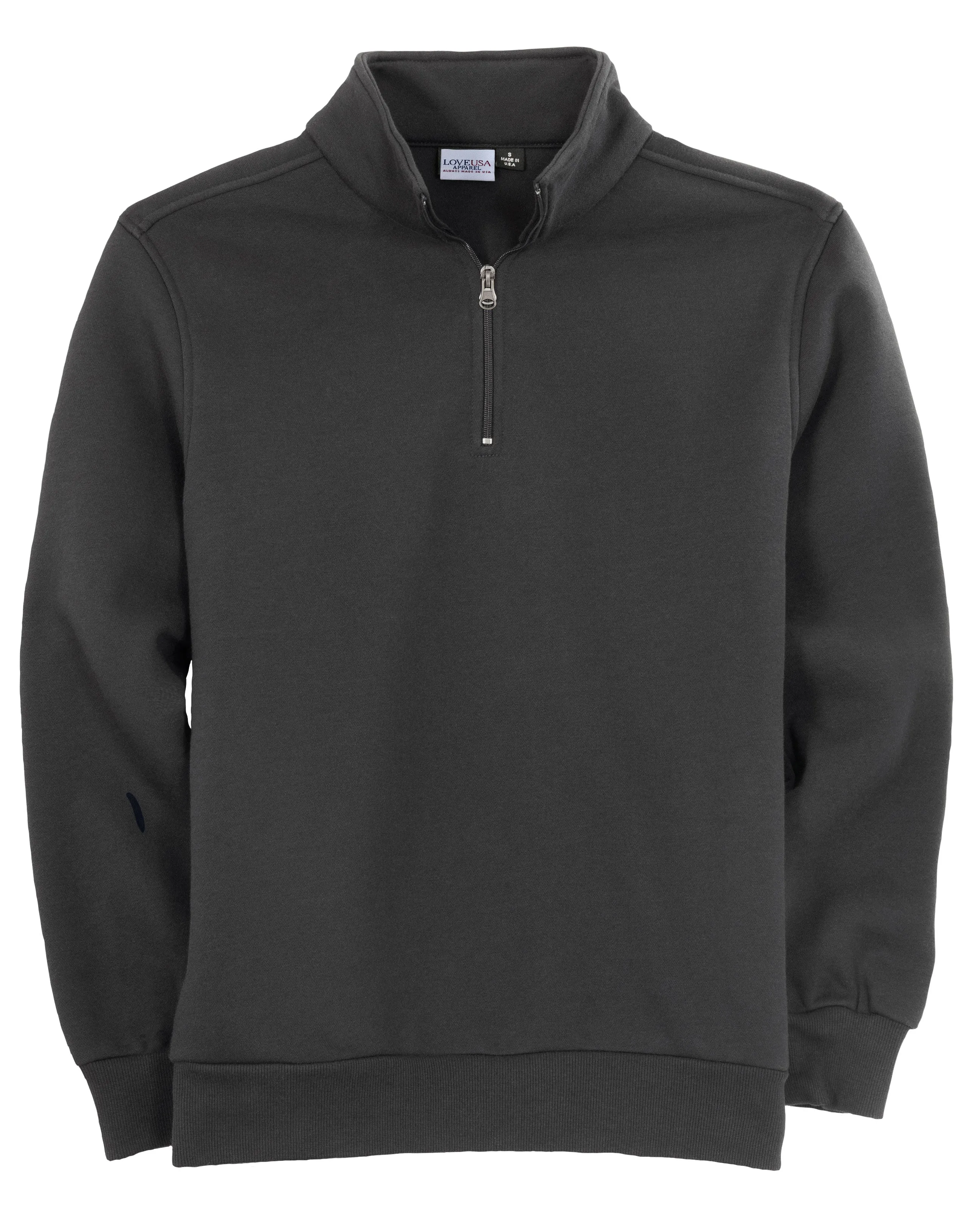 LOVE USA APPAREL Men's Heavy Duty 1/4 Zip Sweatshirt with Heavy Weight Micro Fleece