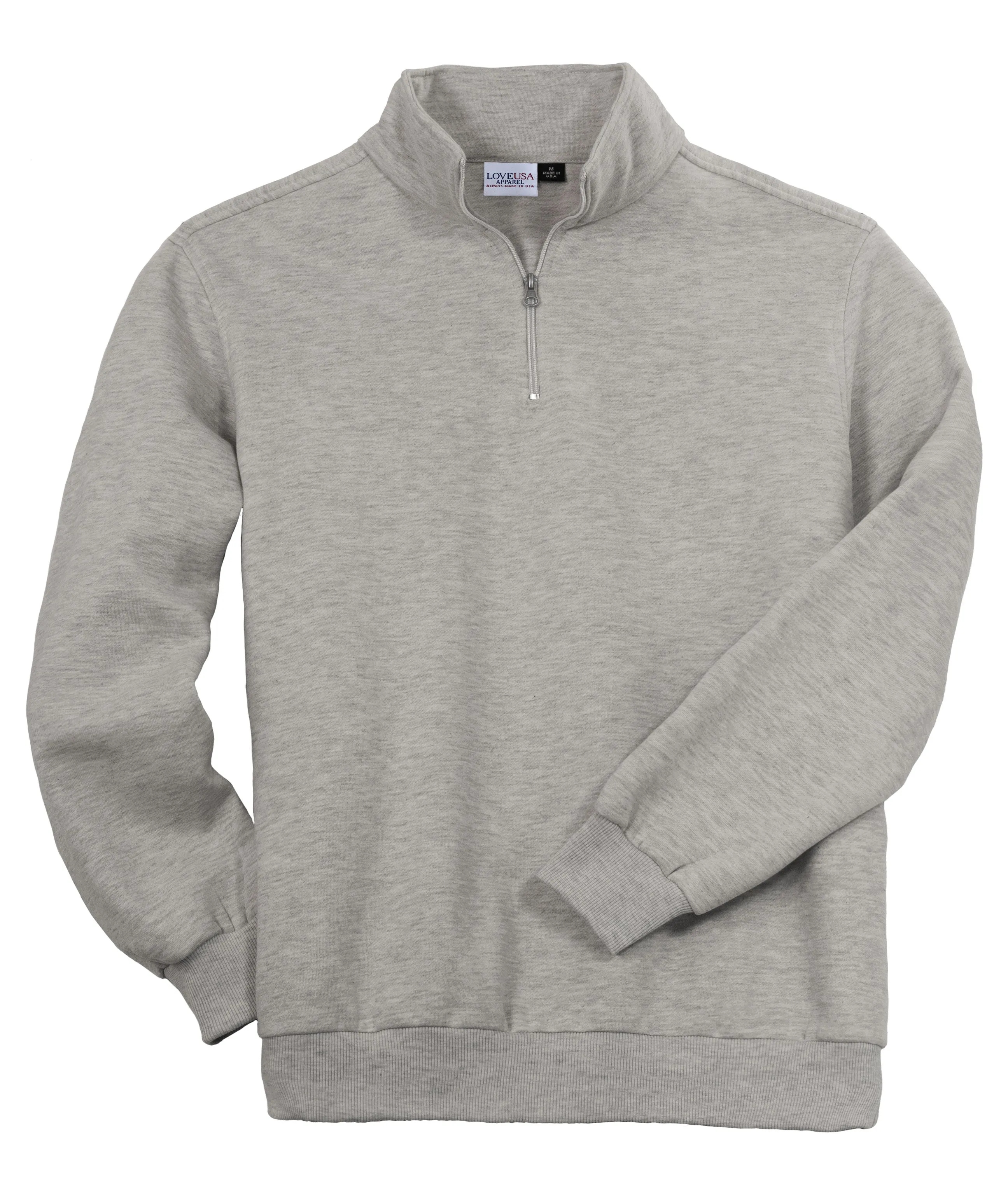 LOVE USA APPAREL Men's Heavy Duty 1/4 Zip Sweatshirt with Heavy Weight Micro Fleece