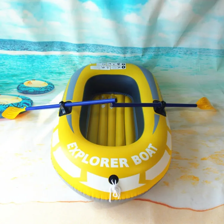 LS-801 Small PVC Water Casual Inflatable Boat, Style: Dual People Use Hand Pump Paddle