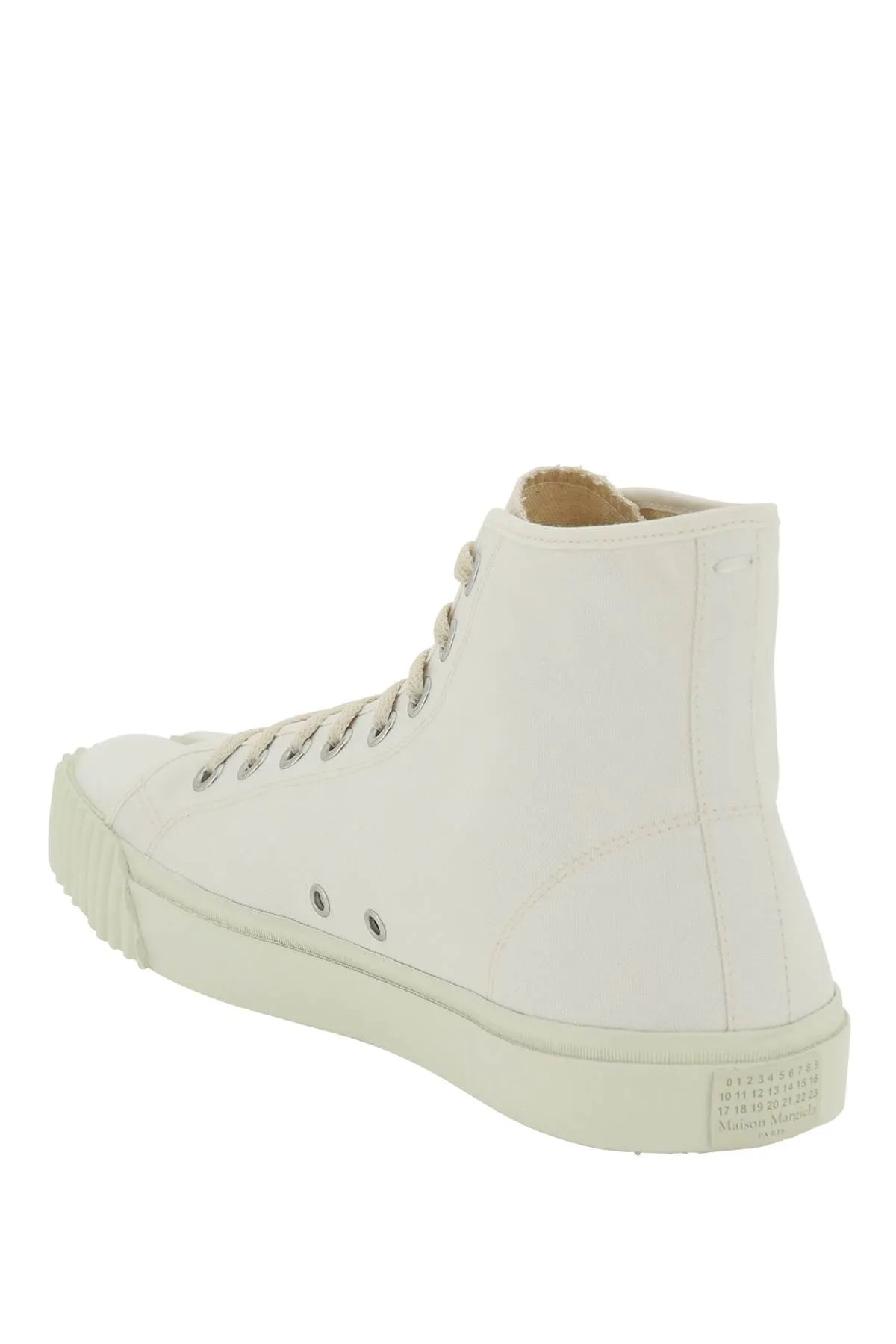 Maison margiela hi-top tabi canvas sneakers