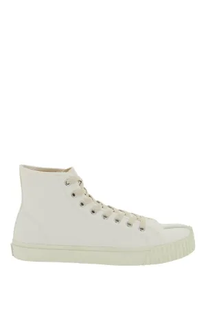 Maison margiela hi-top tabi canvas sneakers