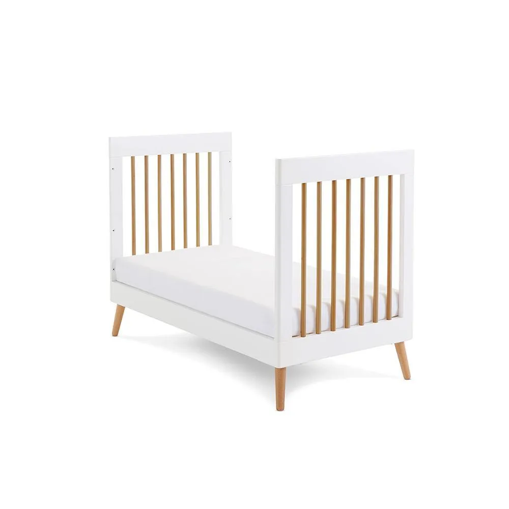 Maya Mini 3 Piece Nursery Furniture Set - White & Natural