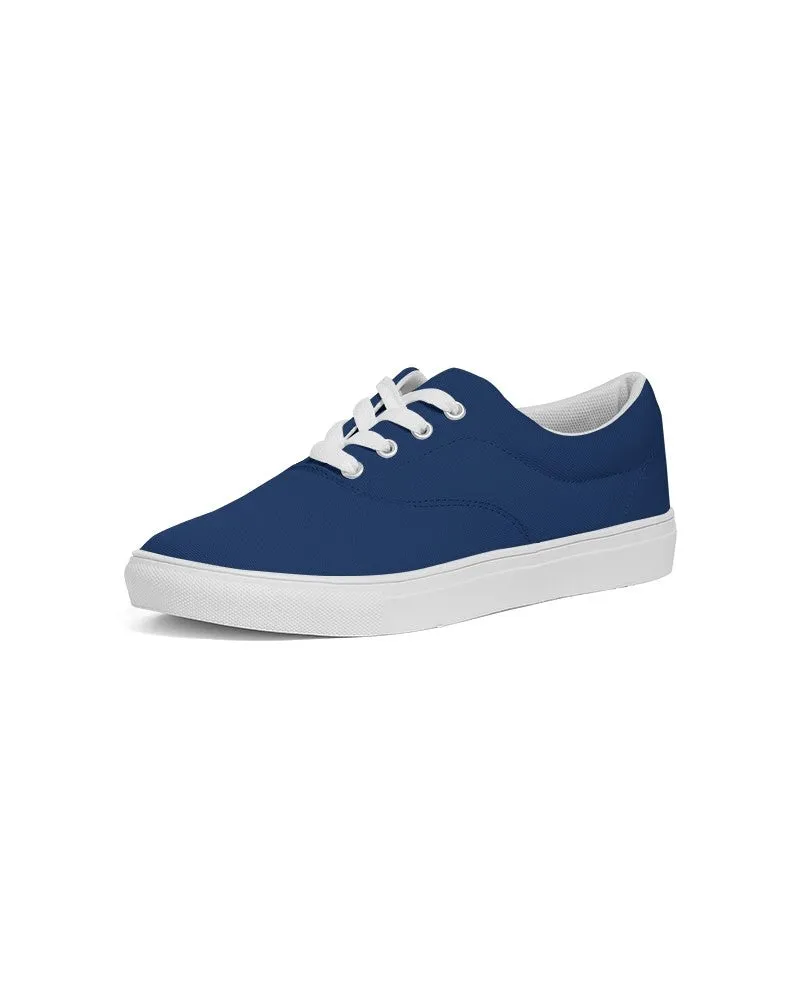 Medium Dark Blue Men's Canvas Sneakers | Men's | Medium Dark Pure Blue | C100M75Y0K60