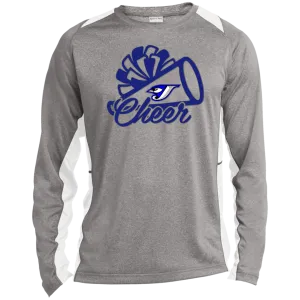 Mega Cheer ST361LS Long Sleeve Heather Colorblock Performance Tee