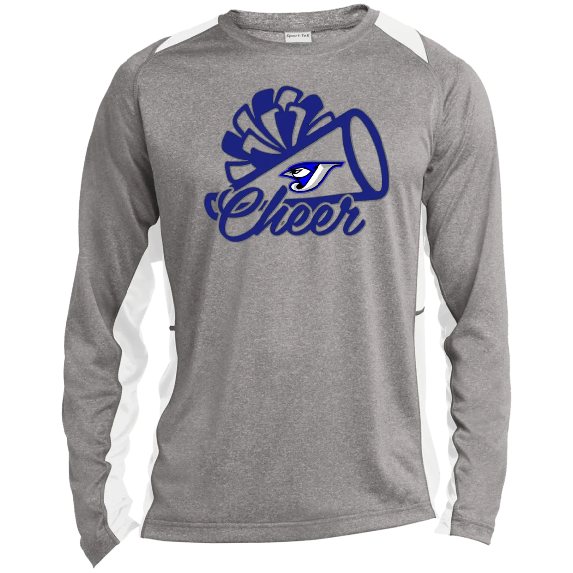 Mega Cheer ST361LS Long Sleeve Heather Colorblock Performance Tee