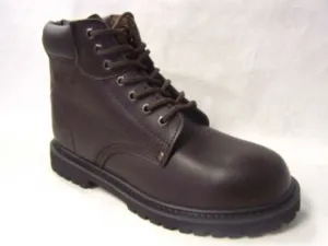 Men's 6" Leather Inmate Boots - Brown