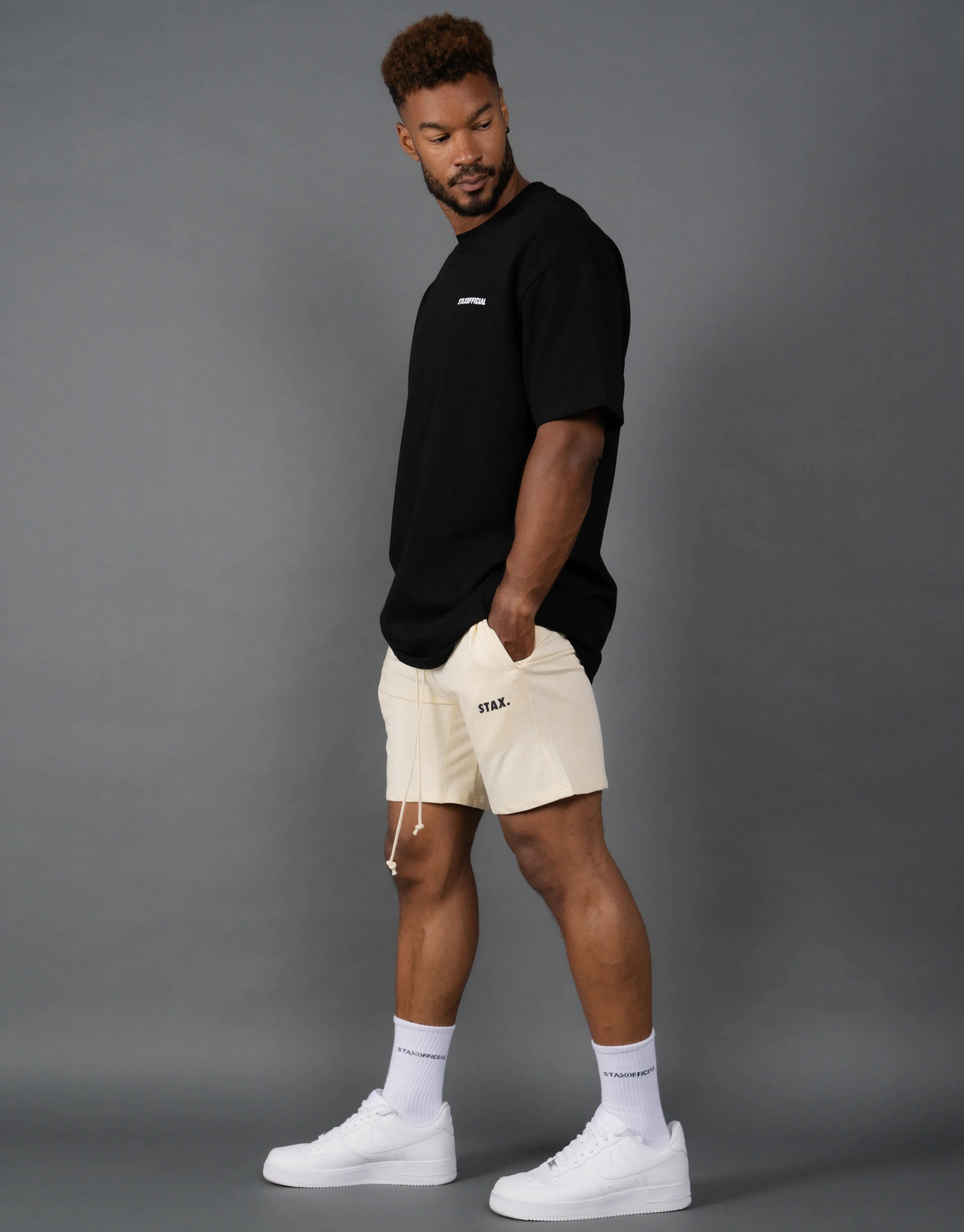 Mens Classic Shorts - Cream