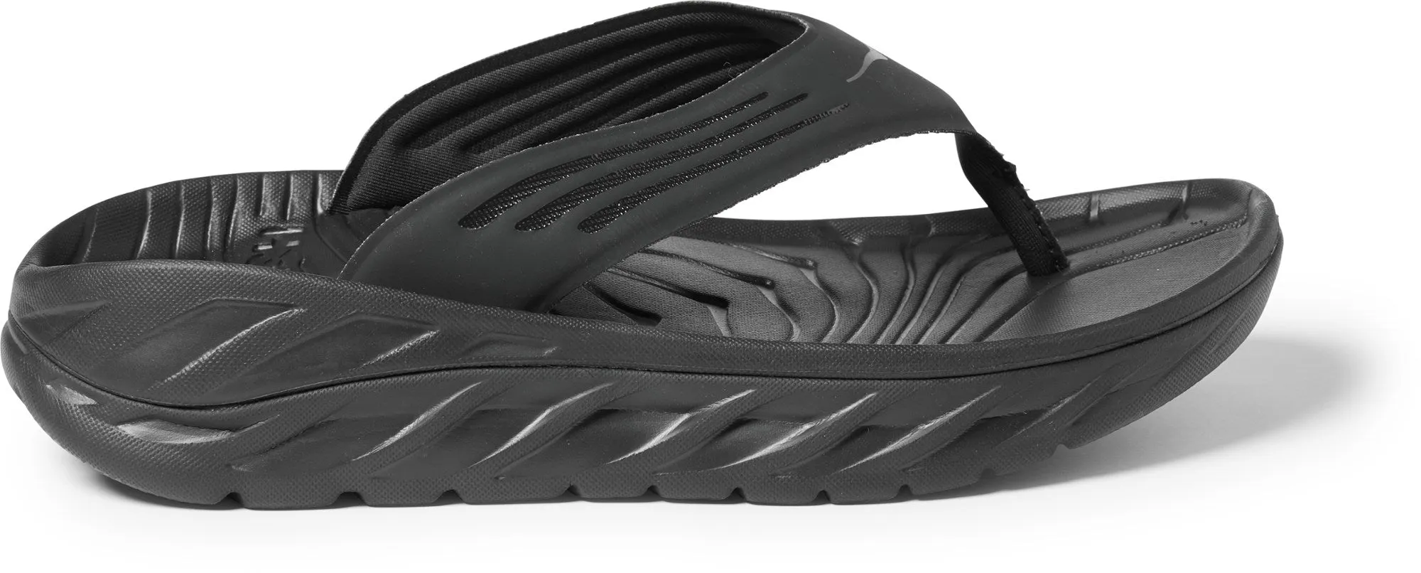 MEN'S HOKA ORA FLIP | BLACK / DARK GULL GRAY