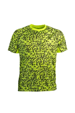 Men’s Lime-Black Camo Short Sleeve WildSpark™ Athletic Shirt