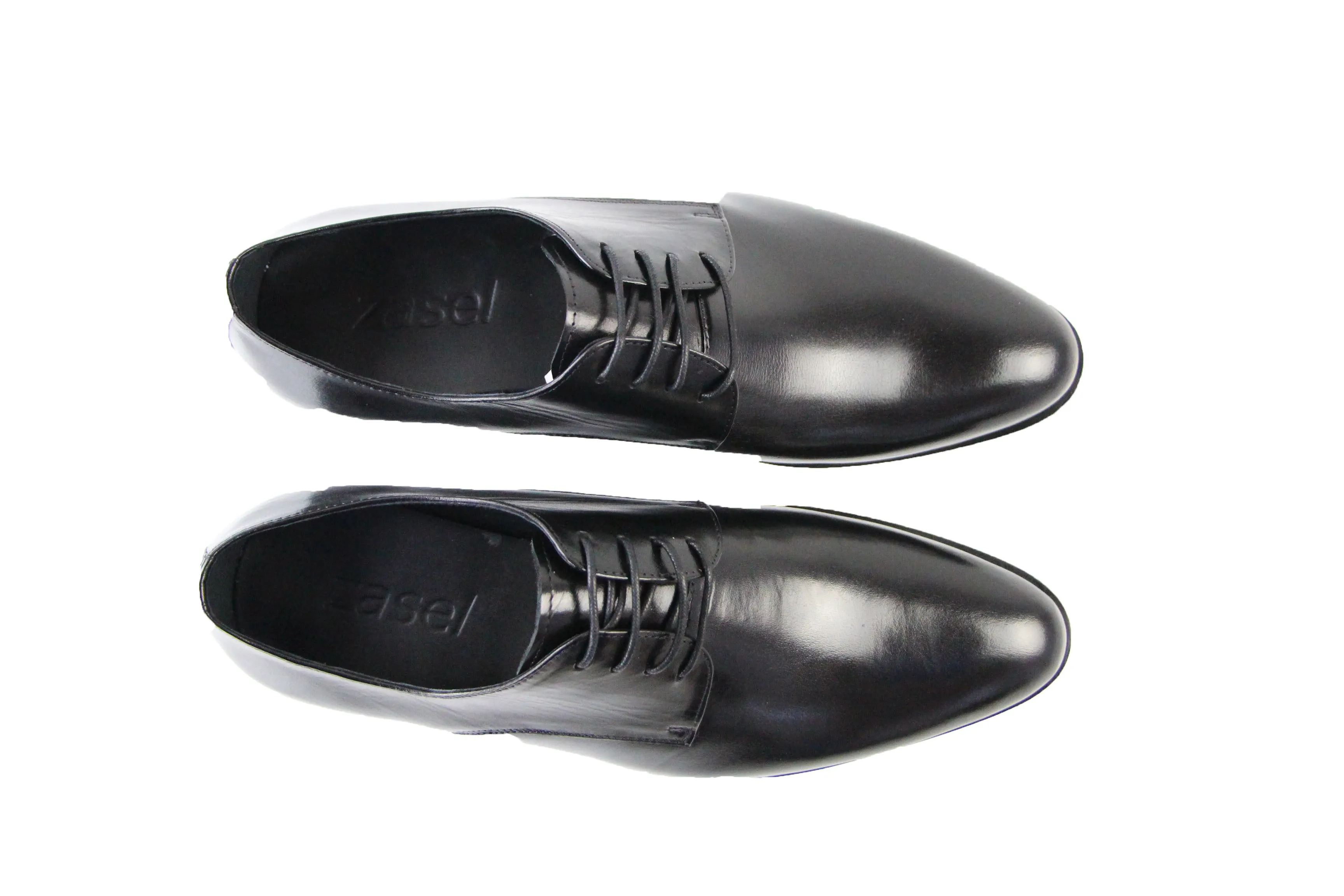 Mens Zasel Beau Black Leather Lace Up Shoes