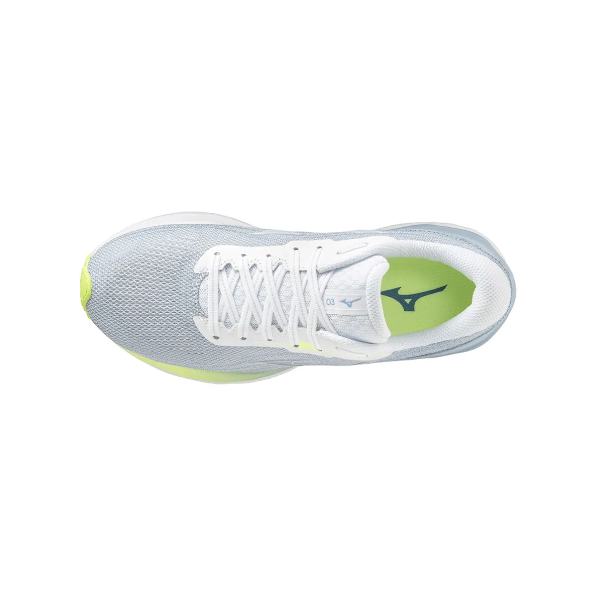 Mizuno Wave Skyrise 3 Women's Shoes Gray Lime