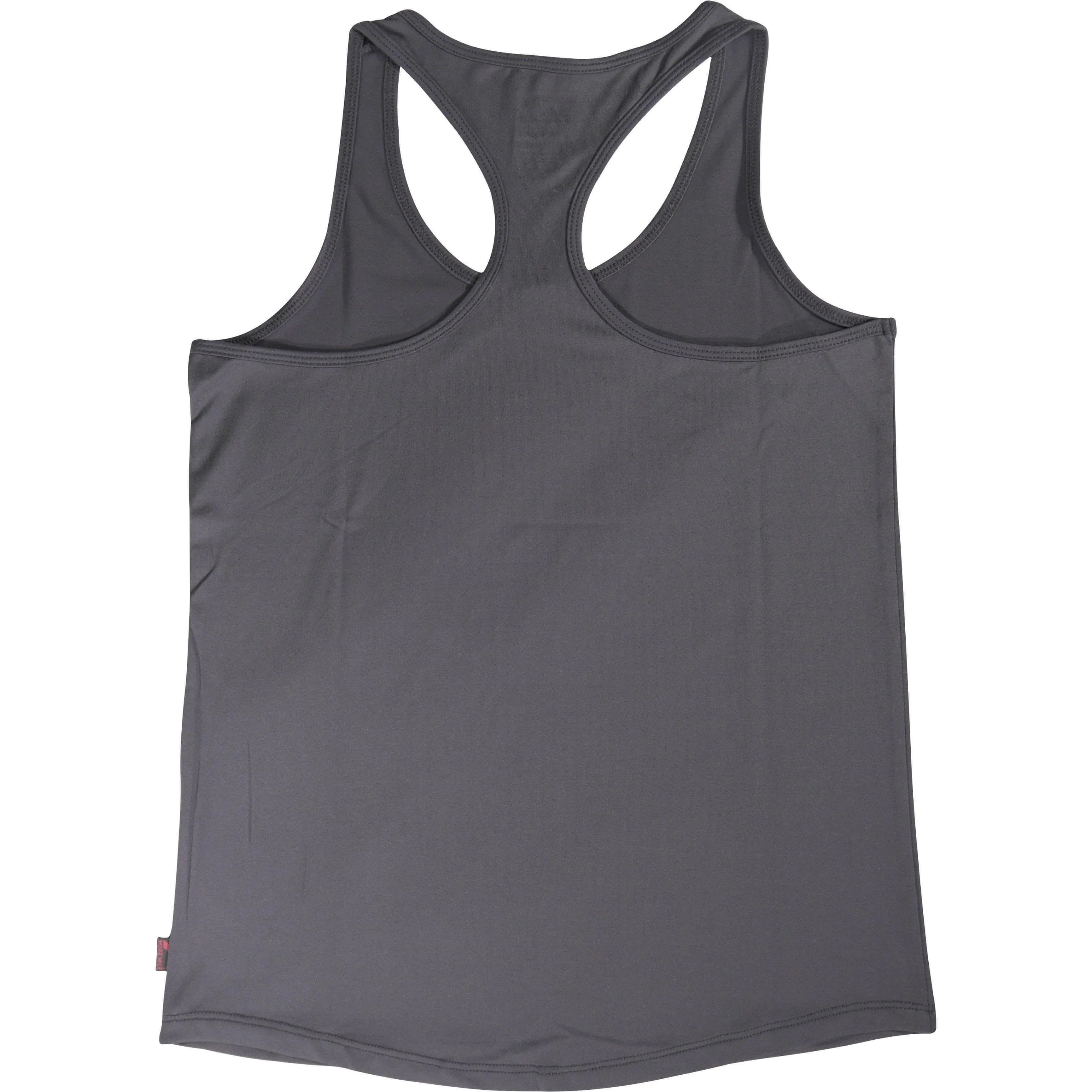 More Mile Racer Back Girls Running Vest - Grey