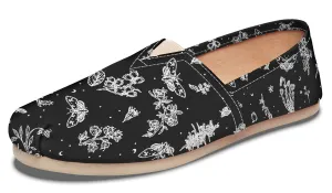 Nightshade Espadrilles - Lightweight Canvas Slip-Ons with Elastic V for Easy Comfort