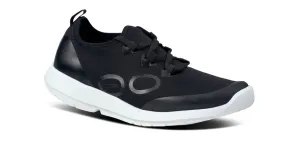 OOFOS WOMEN'S OOMG SPORT LS LOW SHOE - WHITE BLACK