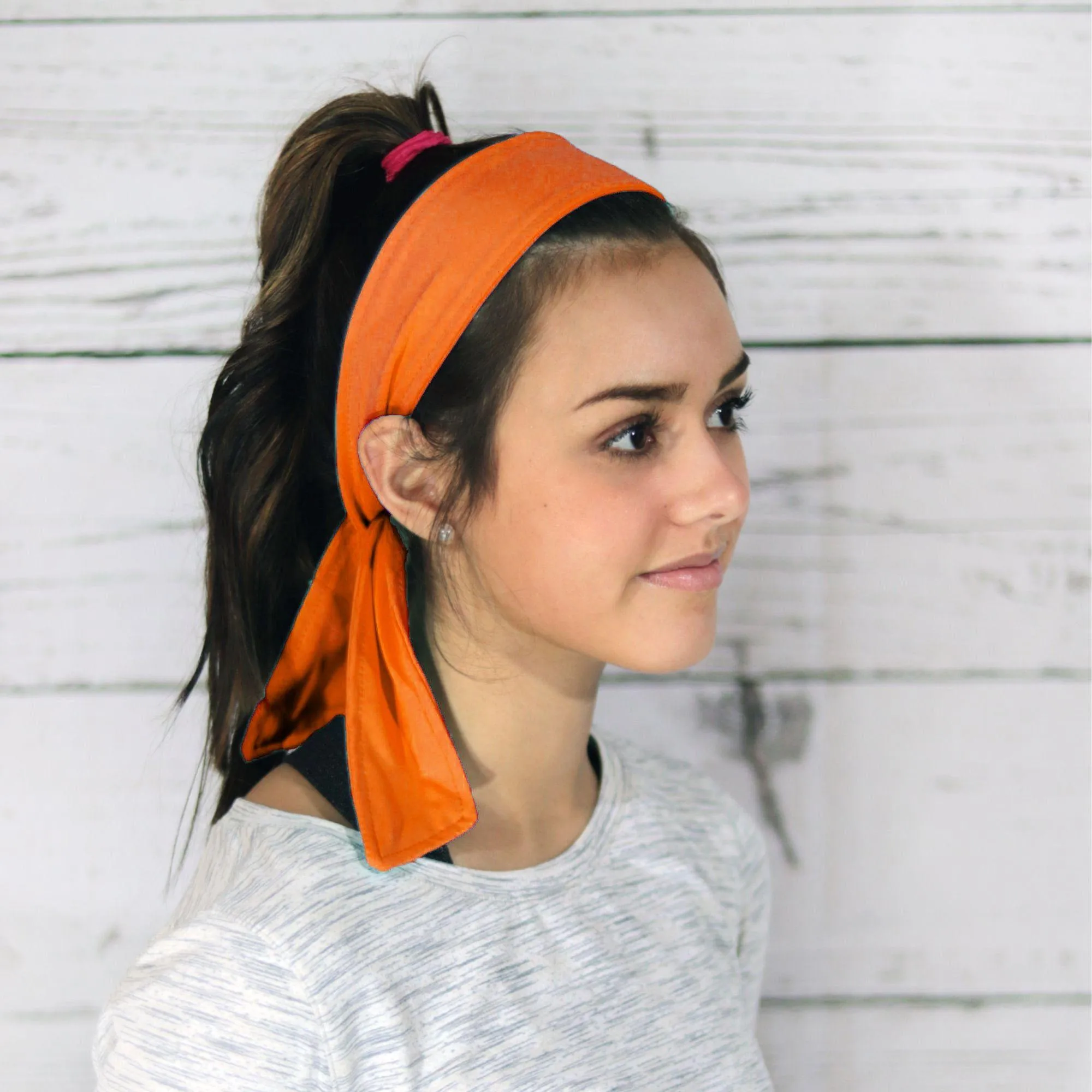 Orange Tie Headband