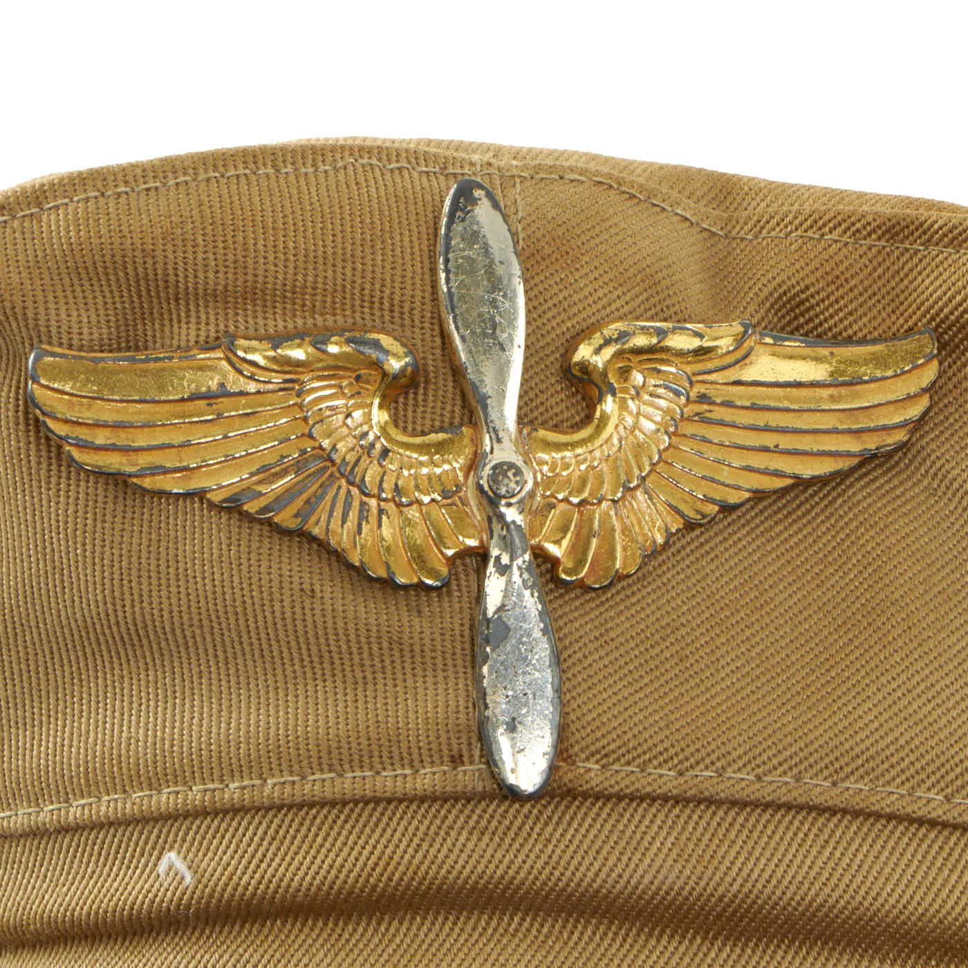 Original U.S. WWII Army Air Forces USAAF Aviation Cadet Pilot Training Program Crusher Cap - Size 7