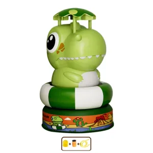 Outdoor Beach Dinosaur Sprinkler Drama Water Toys, Style: Green   2 Plug   3m Tube