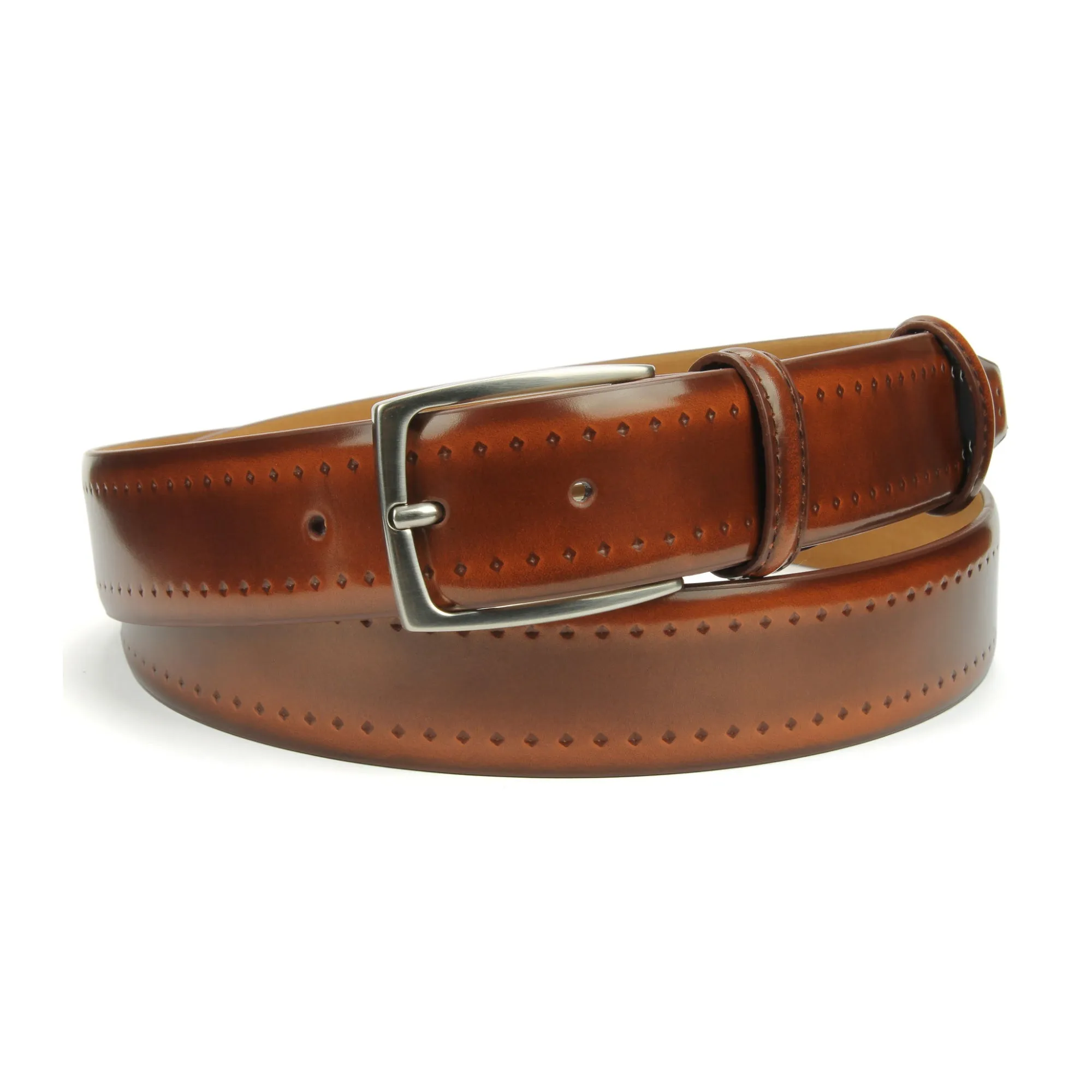 Pacino Fudge Men's Hand Burnished Belt