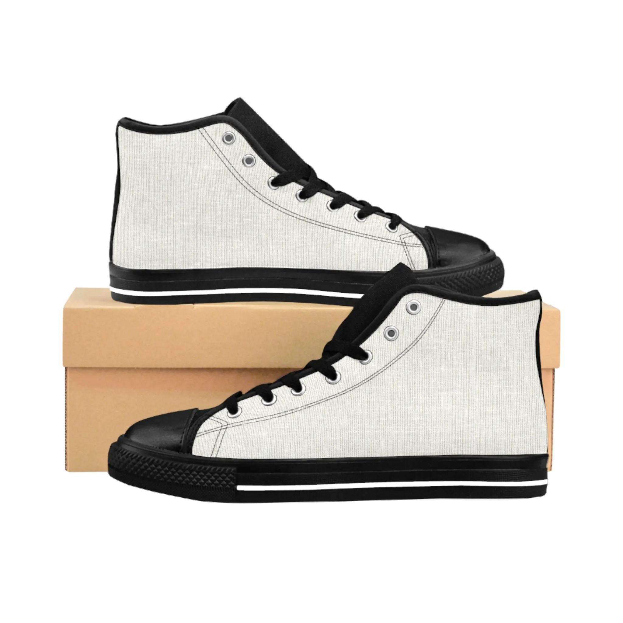 Paper Tissue Pattern Women's Classic Sneakers