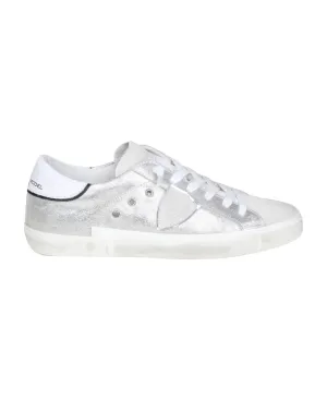 Philippe Model PRSX Sneakers Silver Laminated