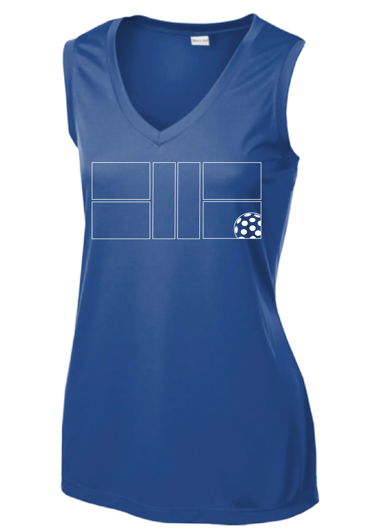 Pickleball Court | Women’s Sleeveless Athletic Shirt | 100% Polyester