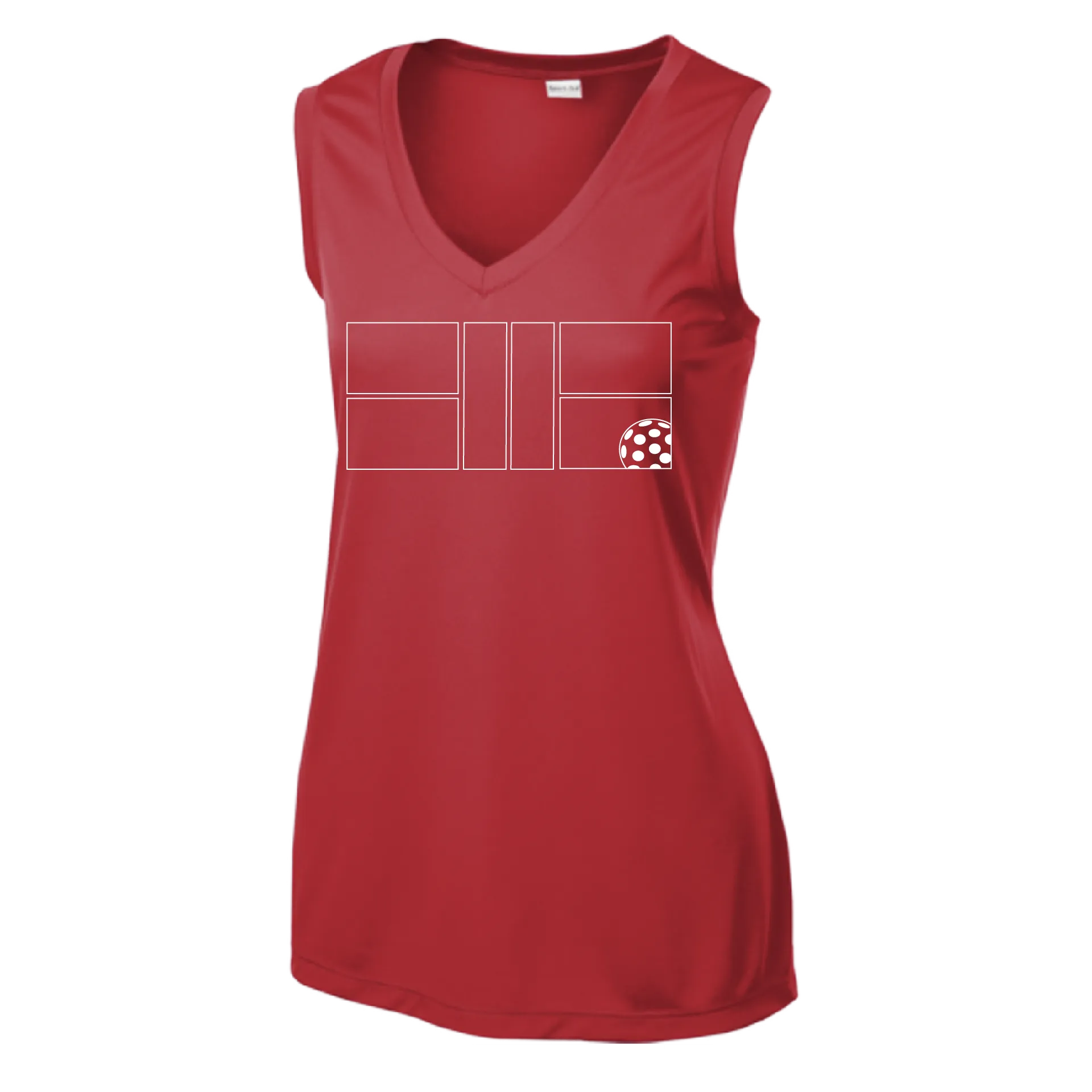 Pickleball Court | Women’s Sleeveless Athletic Shirt | 100% Polyester