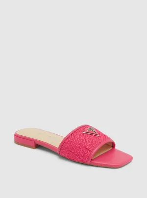 Pink Tamsey Slide Sandals