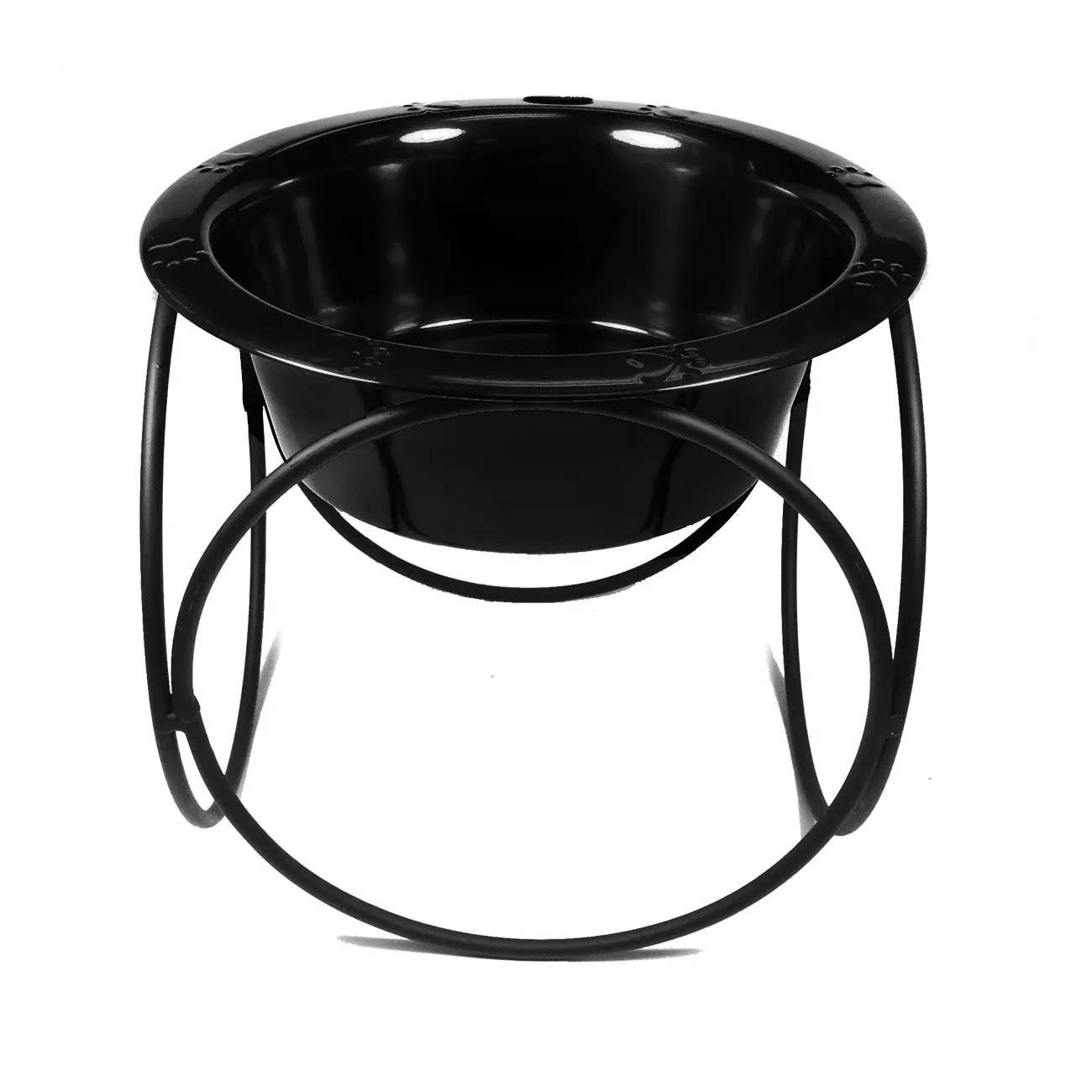 Platinum Pets Olympic Single Raised Feeder Wide Rimmed Dog Bowl (1 x 2 Cups)