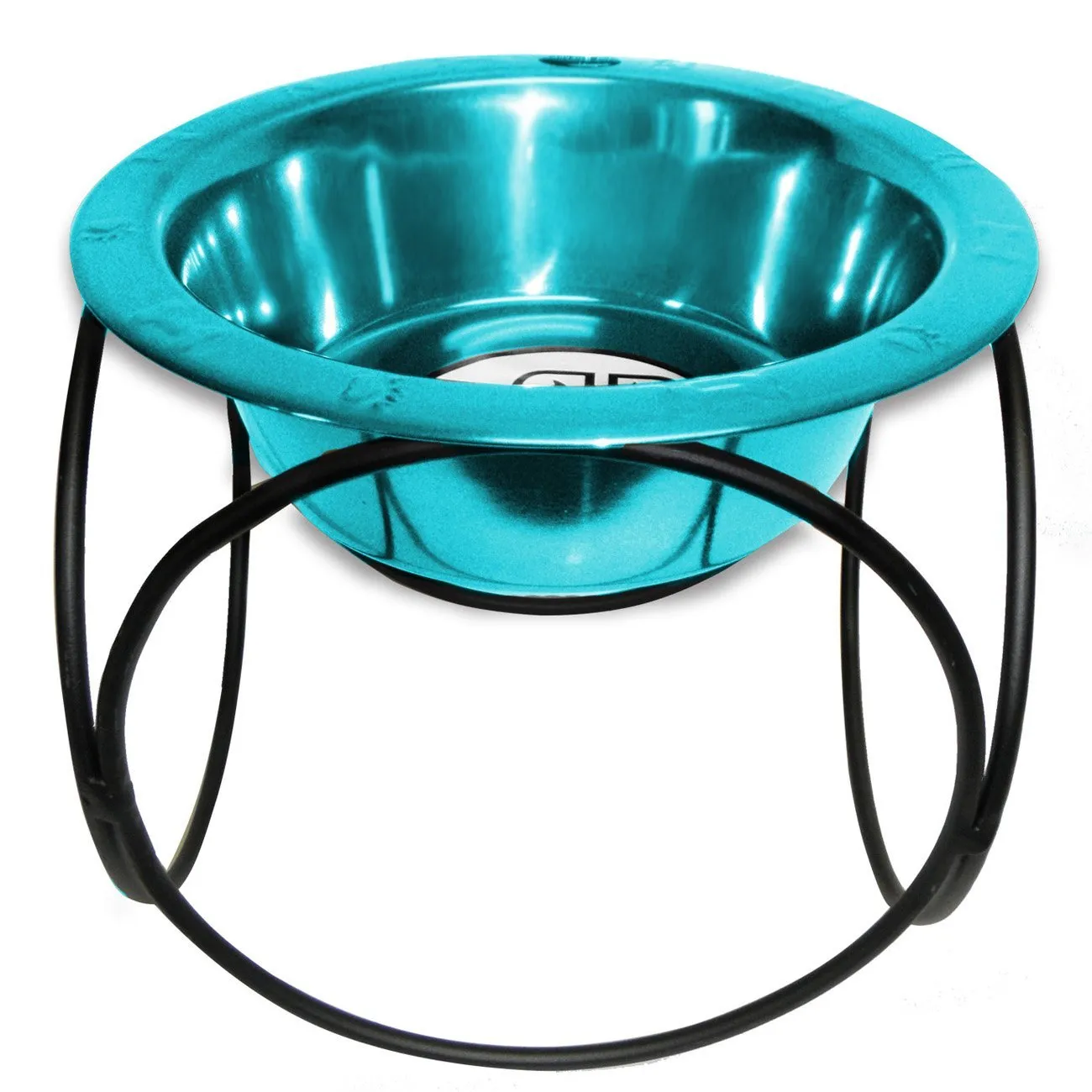 Platinum Pets Olympic Single Raised Feeder Wide Rimmed Dog Bowl (1 x 2 Cups)