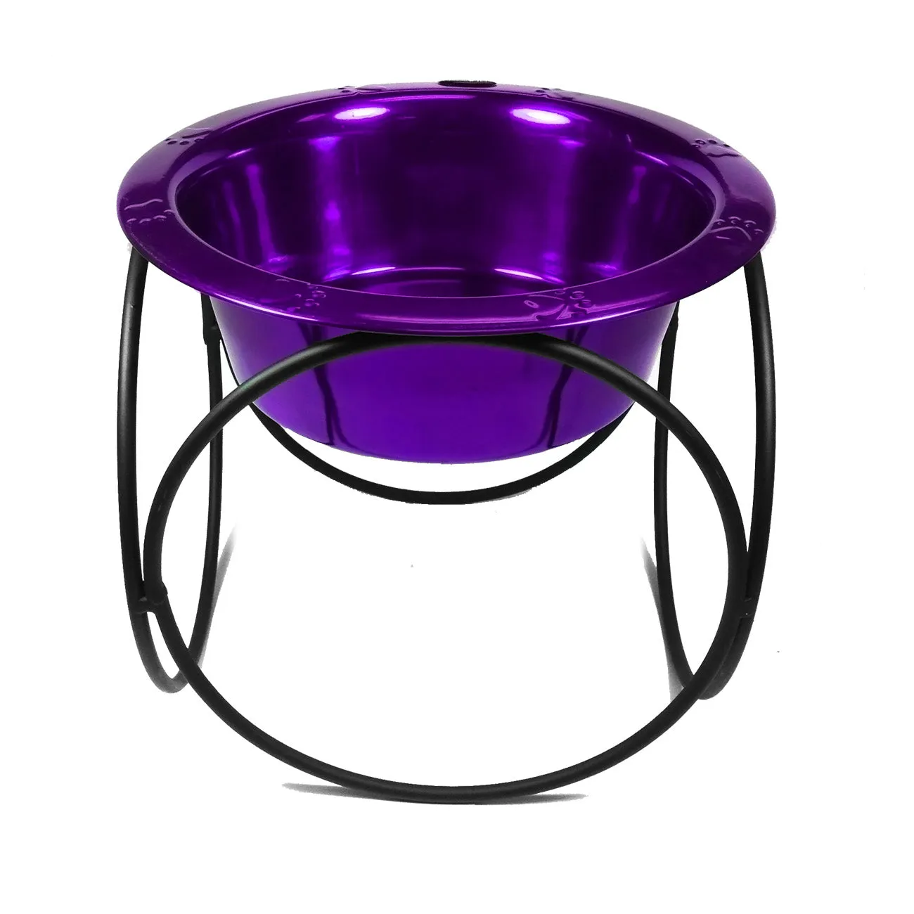 Platinum Pets Olympic Single Raised Feeder Wide Rimmed Dog Bowl 62 oz (8 Cups)