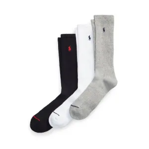 Polo Ralph Lauren Athletic Crew Socks - 3 Pack