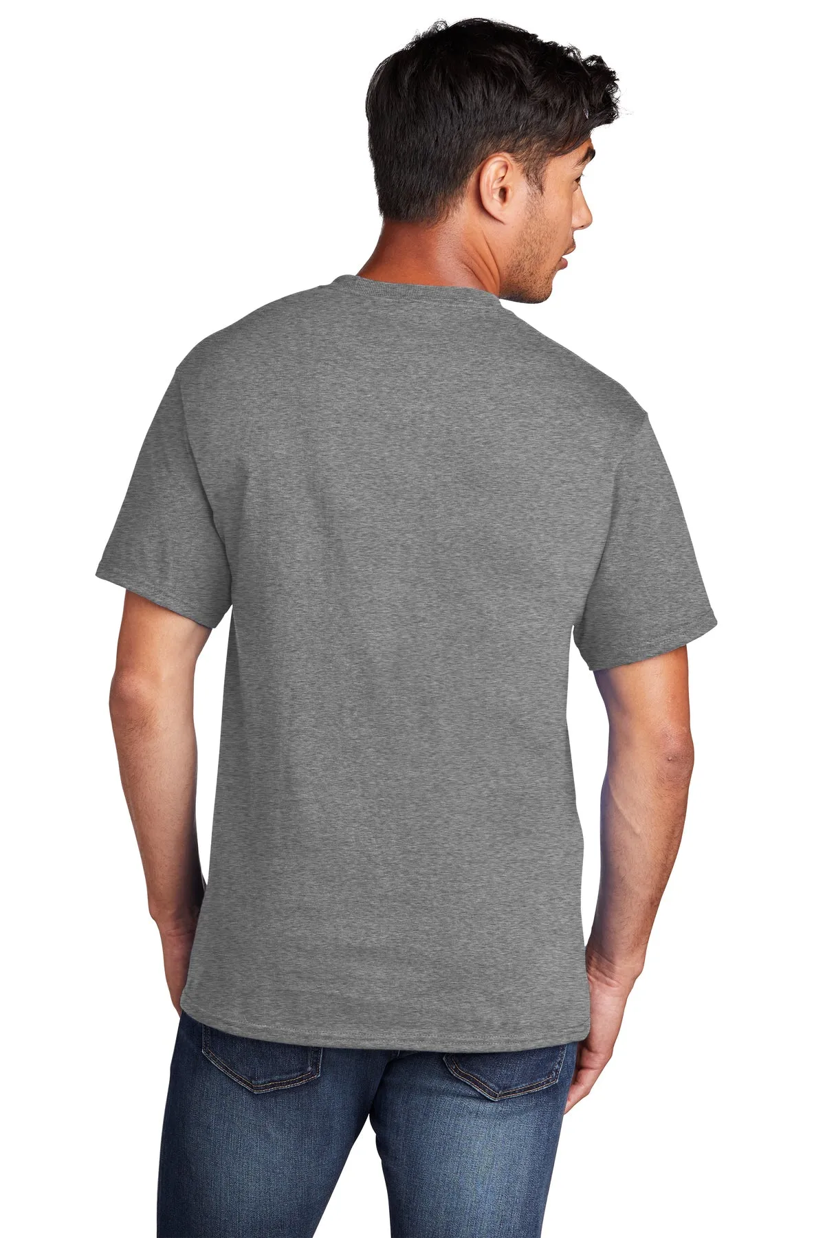 Port & Company Core Cotton Branded Tee's, Graphite Heather