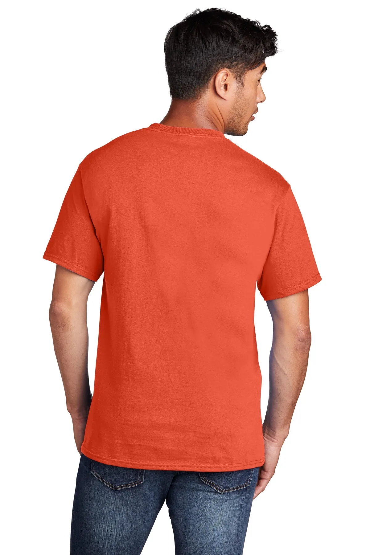 Port & Company Core Cotton Branded Tee's, Orange