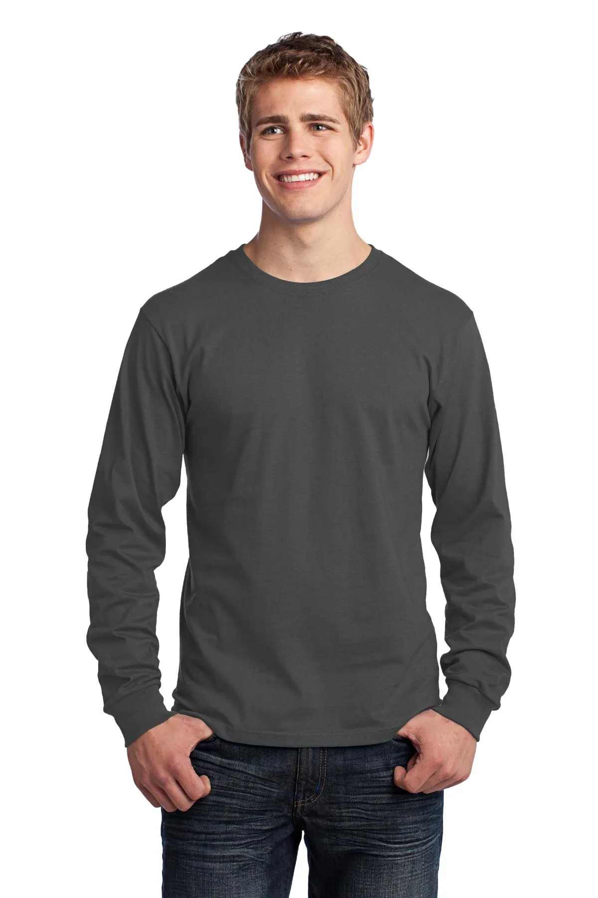 Port & Company® - Long Sleeve Core Cotton Tee. PC54LS