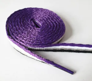 Pride ''Asexual'' Striped Shoe Laces