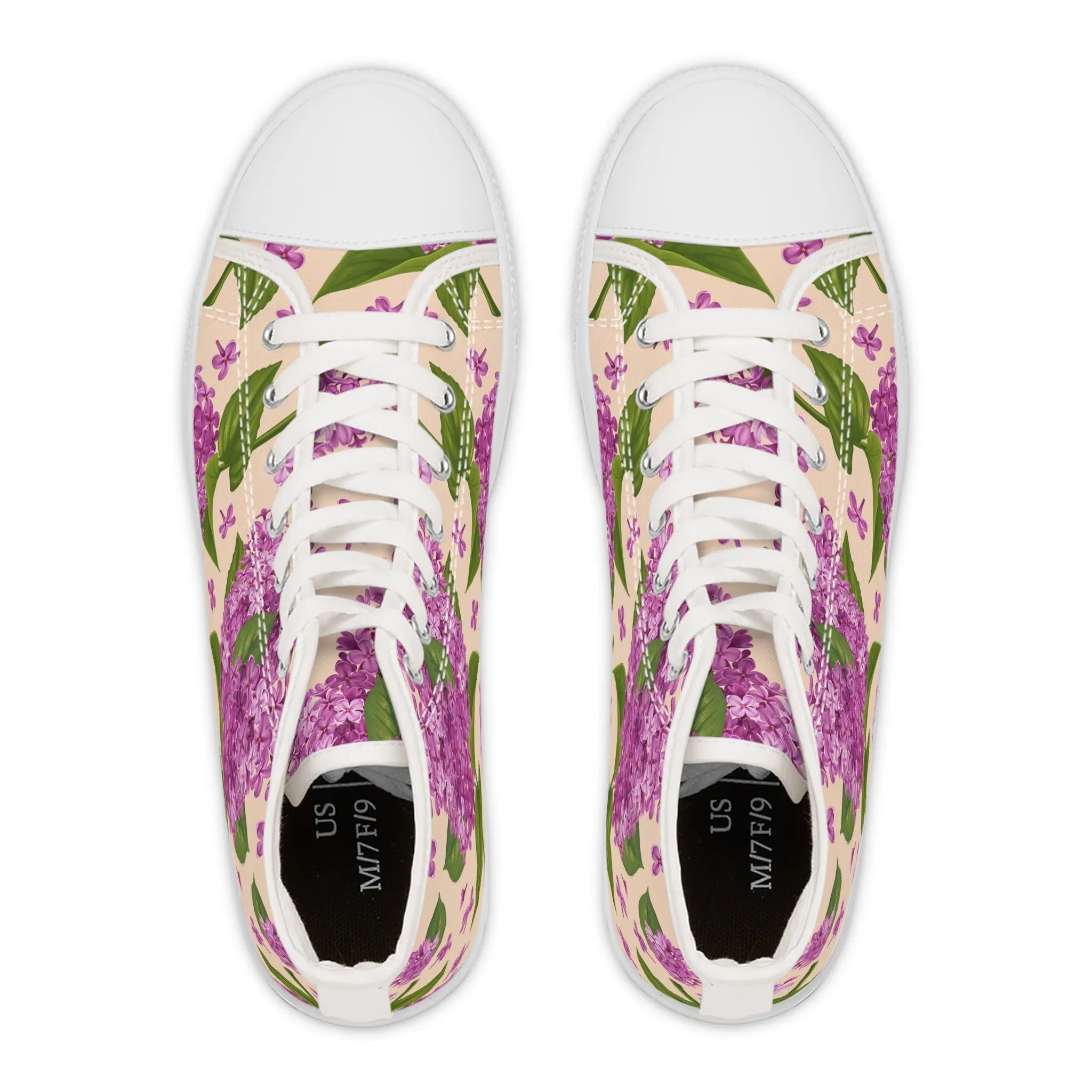 Purple Lilac Women's High Top Sneakers