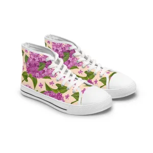 Purple Lilac Women's High Top Sneakers