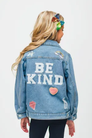 "Be Kind" Denim Jacket