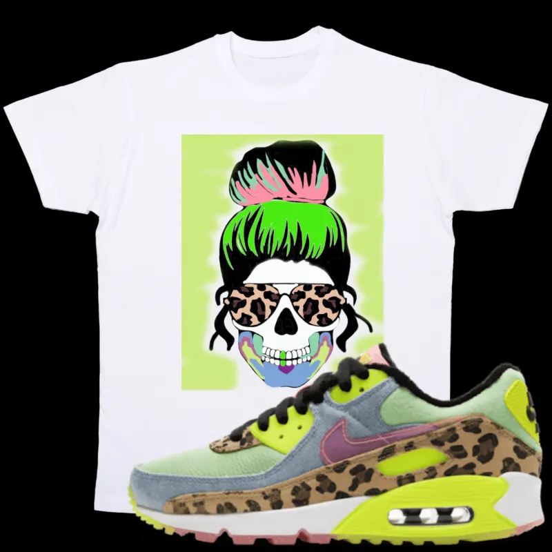 "Skull Lady" T-shirt to Match Dancefloor Illusion Green's