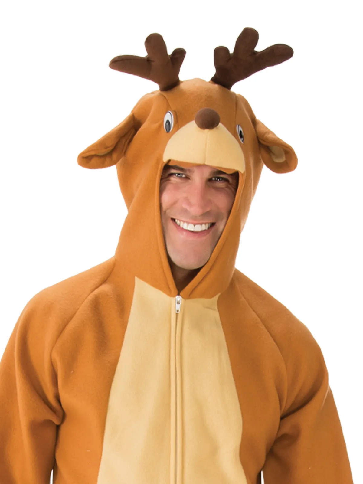 REINDEER ONESIE JUMPSUIT, ADULT